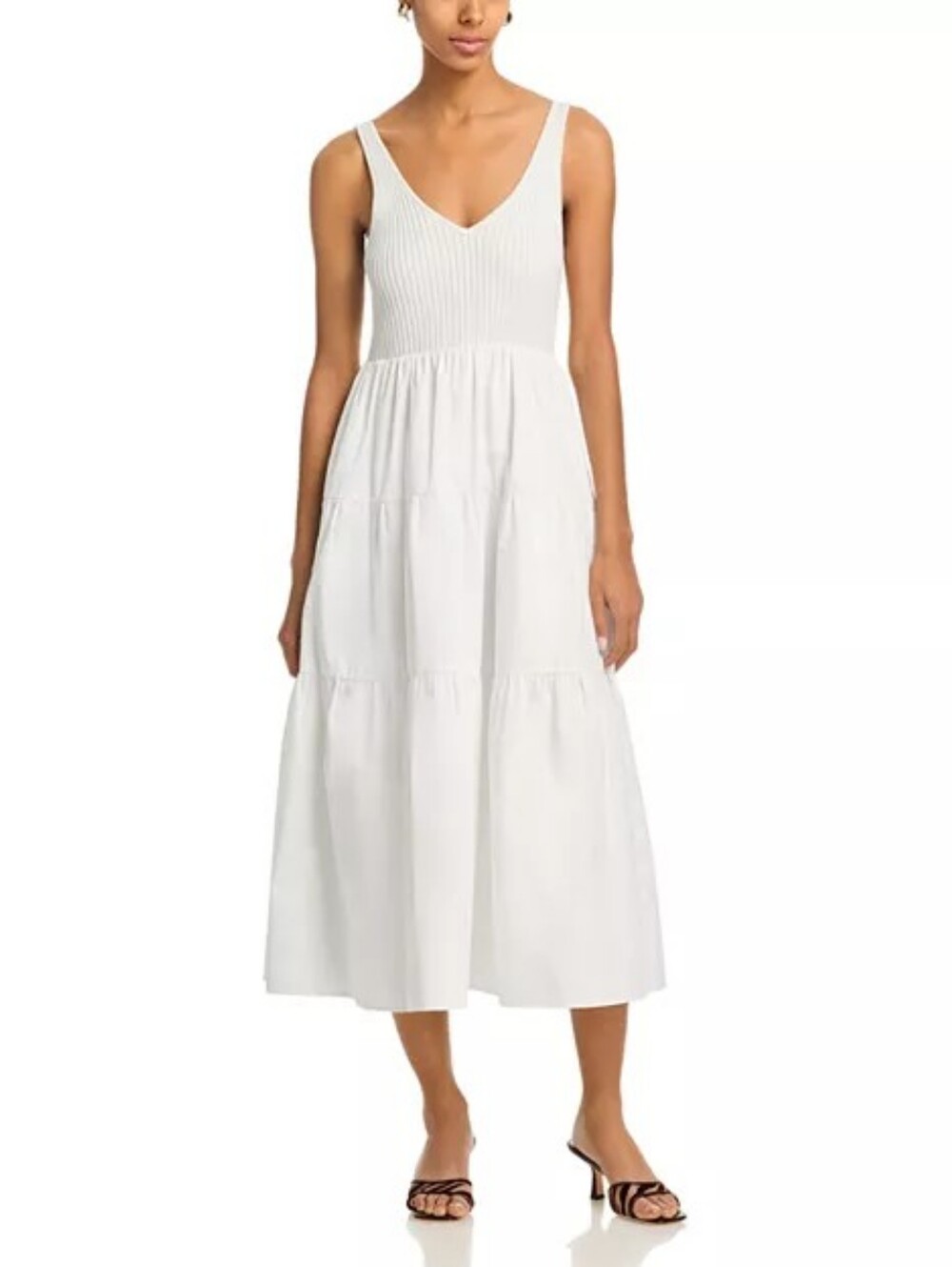 AQUAKnit Poplin Midi Dress - Exclusive NWT In Black